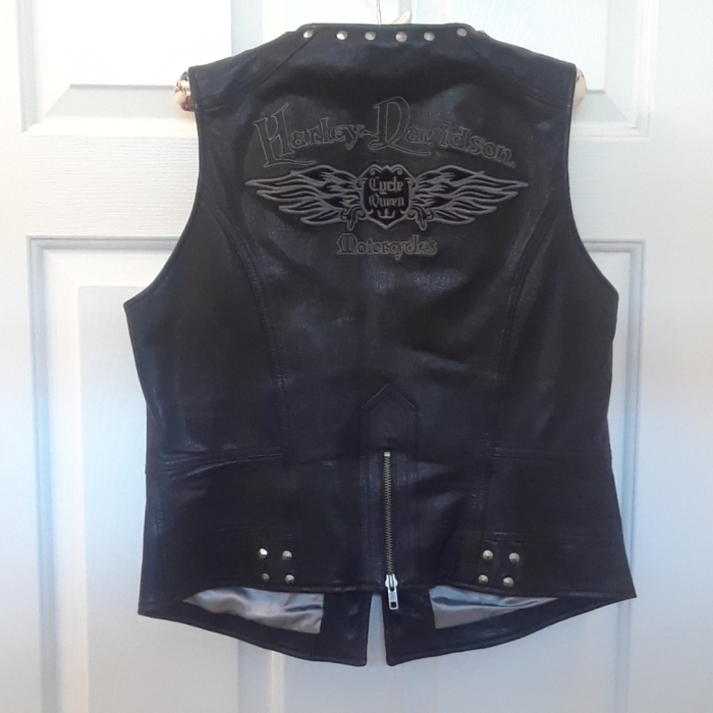Leather Vest looks new.